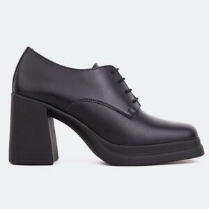 L’Intervalle Women Leather Heeled Lace-Up Oxford Shoes, - EU 41, US 10